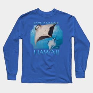 Kapalua Bay Beach Hawaii Manta Rays Sea Rays Ocean Long Sleeve T-Shirt